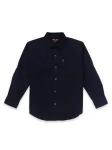 Gini and Jony Boys Spread Collar Denim Casual Shirt