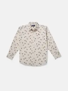 Gini and Jony Boys Printed Conversational Cotton Casual Shirt