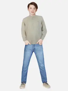 Gini and Jony Infant Boys Mandarin Collar Cotton Casual Shirt