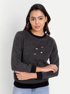 DOLSU Women Long Sleeves Cotton Sweatshirt