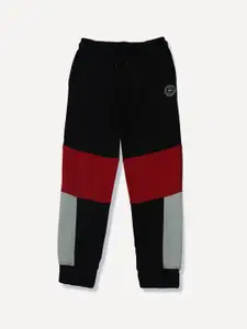 Gini and Jony Kids Boys Colourblocked Elasticated Joggers