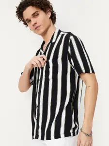 max Men Striped Casual Shirt