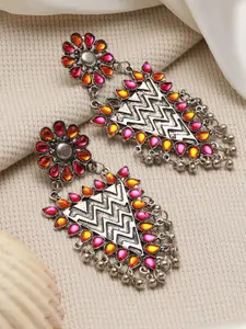 Jazz and Sizzle Silver-Plated Classic Chandbalis Earrings