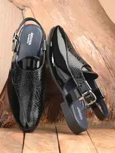 Anouk Men Black Shoe-Style Sandals