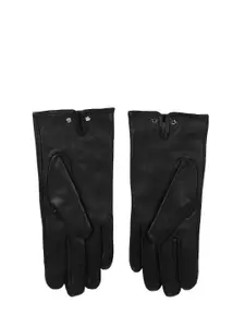 Ted Baker Men Leather Magnolia Detailed Gloves