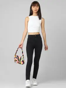 ONLY Women Skinny Fit High-Rise Stretchable Cotton Jeans