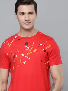 Puma Printed Slim Fit Pure Cotton T-shirt