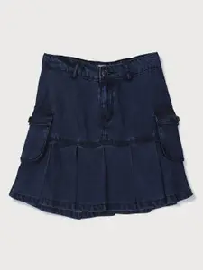 Gini and Jony Girls Above Knee-Length A-Line Denim Skirt
