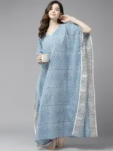 Prakrti Printed Cotton Maxi Nightdress