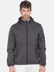 Flying Machine Men Long Sleeves Hooded Sporty Jacket