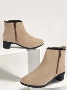 FAUSTO Women Mid-Top Chelsea Boots