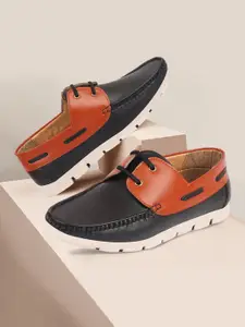 FAUSTO Men Colourblocked Lightweight Boat Shoes