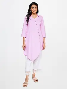 Global Desi Asymmetric Hem A-Line Kurta