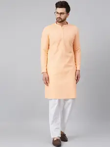 See Designs Men Embroidered Chikankari Pure Cotton Kurta with Pyjamas