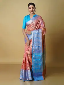 Unnati Silks Woven Design Zari Banarasi Saree