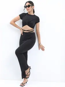 KETCH Women Crop Top With Trousers