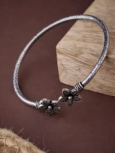 ATIBELLE Sliver-Plated Oxidised Kada Bangle