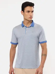 Cultsport Striped Contrast Collar Polo T-shirt