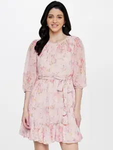 AND Floral A-Line Midi Dress