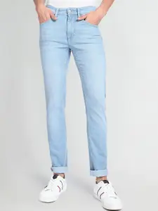 U.S. Polo Assn. Denim Co. Men Slim Fit Heavy Fade Mid-Rise Jeans