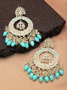 Shining Diva Women Gold-Plated Classic Drop Earrings