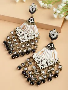 Shining Diva Gold-Plated Classic Drop Earrings