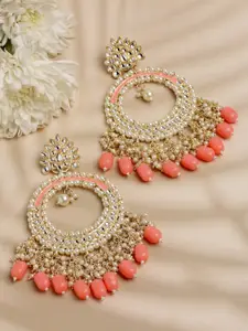 Shining Diva Gold-Plated Classic Chandbalis Earrings