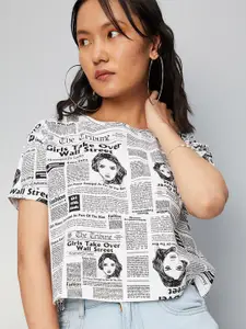 max Women Printed Cotton T-shirt