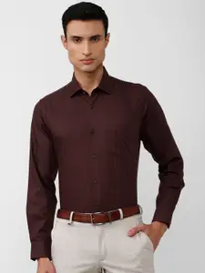 Van Heusen Men Grid Tattersall Checks Pure Cotton Formal Shirt