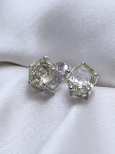 HIFLYER JEWELS Silver Plated Studs Earrings