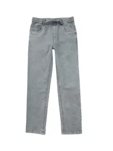 Gini and Jony Boys Mid-Rise Light Shade Cotton Jeans