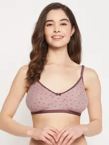 Clovia Non-Padded Non-Wired Full Cup Printed Bra