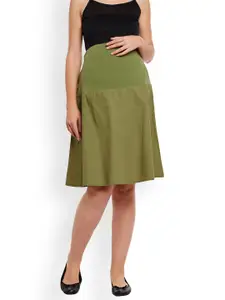 Oxolloxo Olive Green Maternity Skirt