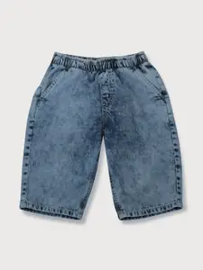 Gini and Jony Boys Mid-Rise Washed Denim Shorts