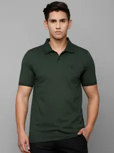 Louis Philippe Men Polo Collar Regular Fit Cotton T-shirt