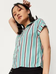 max Women Striped Casual Shirt