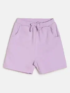 MINI KLUB Girls Mid-Rise Cotton Shorts