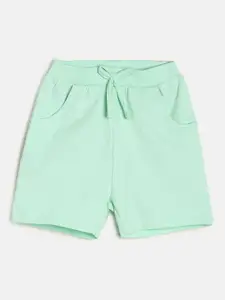 MINI KLUB Girls Cotton Slip-On Regular Fit Shorts