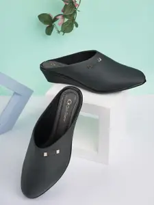 Get Glamr Embellished Comfort Heels Mules