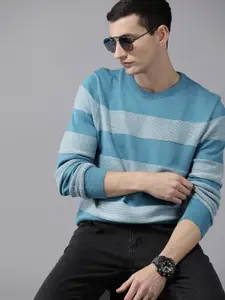 Roadster Striped Ribbed Pullover