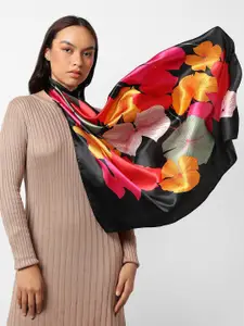 HAUTE SAUCE by  Campus Sutra HAUTE SAUCE by  Campus Sutra Women Floral Printed Satin Scarves
