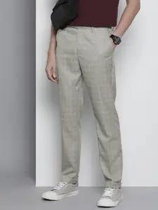 The Indian Garage Co Self Design Regular Fit Chinos Trousers