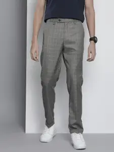 The Indian Garage Co Self Design Regular Fit Chinos Trousers