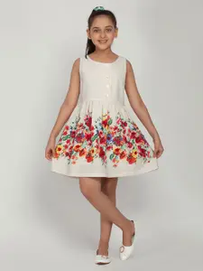 BLANC9 Girls Floral Cotton Dress