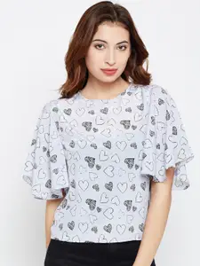 Style Quotient Women Blue Printed Top