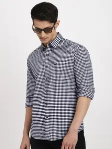 Arrow Sport Men Slim Fit Gingham Checked Oxford Cotton Casual Shirt