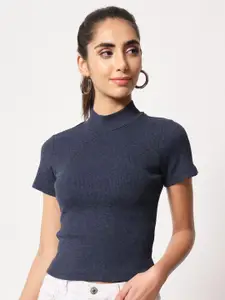 LE BOURGEOIS High Neck Fitted Top