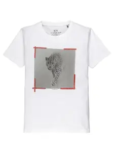 Status Quo Boys Graphic Printed Cotton T-shirt