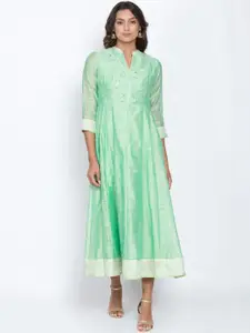 Be Indi Women Embroidered A-line Dress