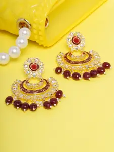 Anouk Gold-Plated Contemporary Chandbalis Earrings